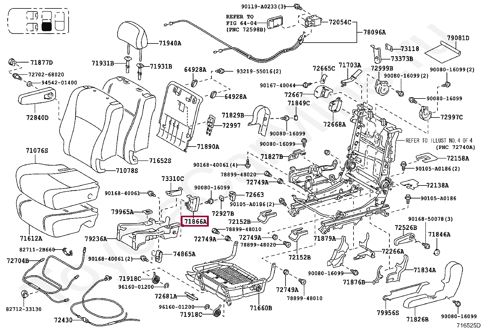 Honda Genuine 81531-SWA-A11ZA Seat Cushion Trim Cover Front Left