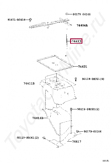 BOLT, BATTERY CLAMP BOLT, BATTERY CLAMP 7445110061