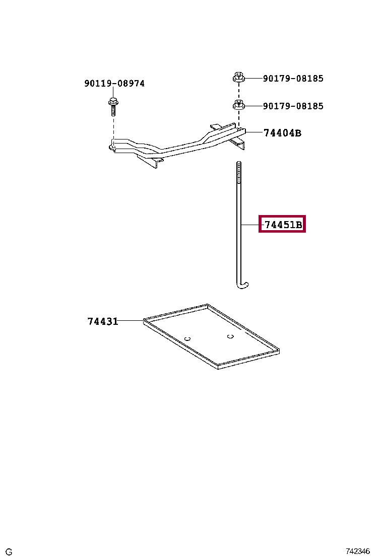 Болт АКБ Болт АКБ 7445160080