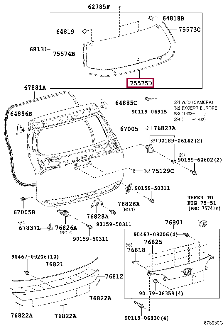 Молдинг стекла Молдинг стекла 755750R050