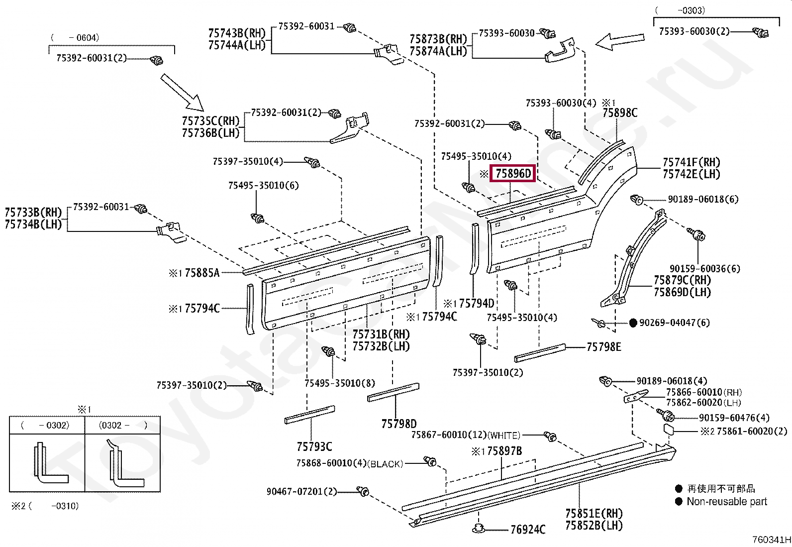 Уплотнитель Уплотнитель 7589660031