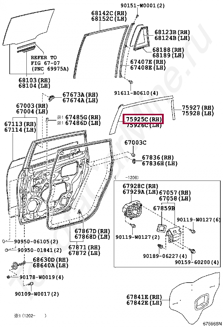 TAPE, BLACK OUT, NO.3 RH TAPE, BLACK OUT, NO.3 RH 759250F020