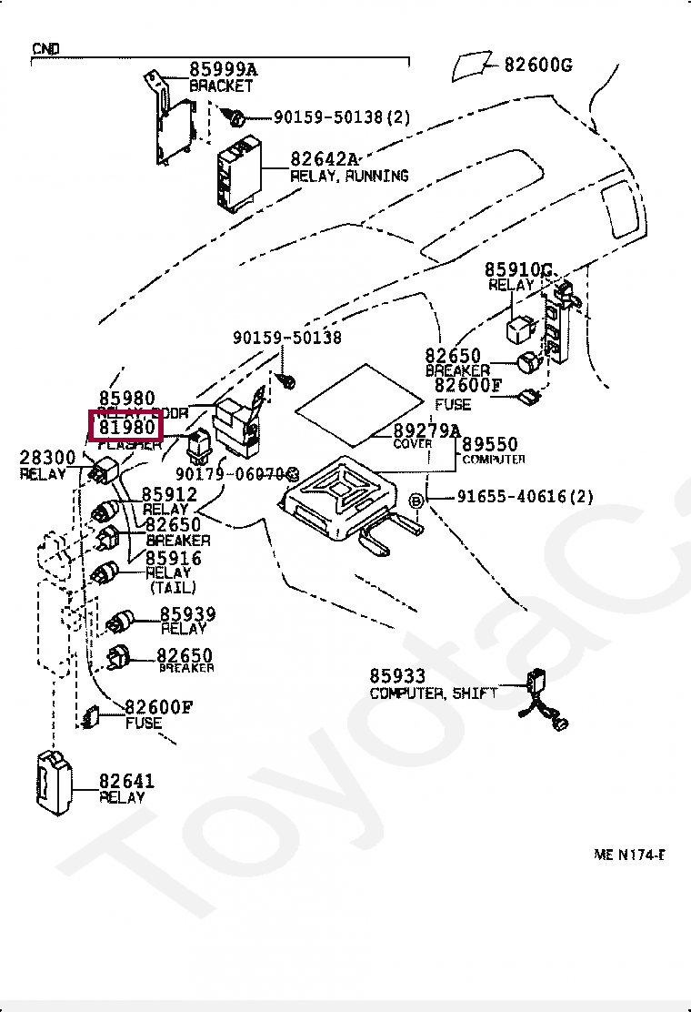 Реле поворотника Реле поворотника 8198032010