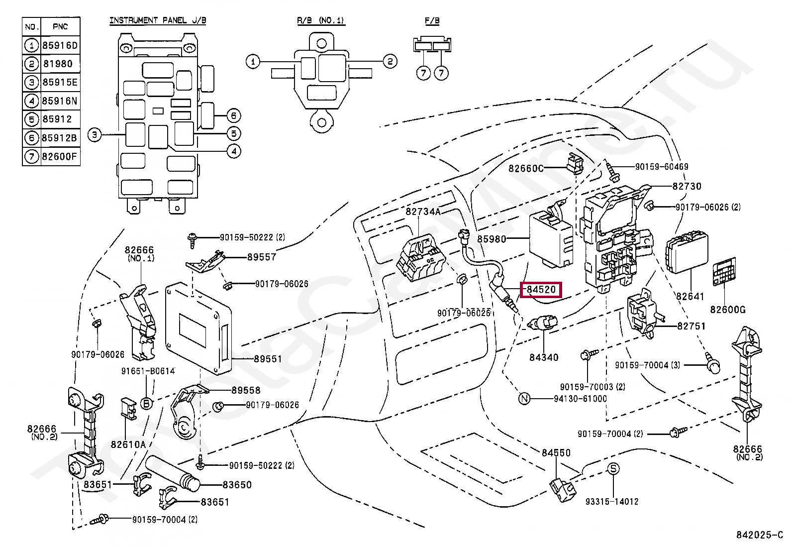 Тойота калдина предохранители 191 кузов Запчасти Тойота: SWITCH ASSY, CLUTCH START (8452021010)