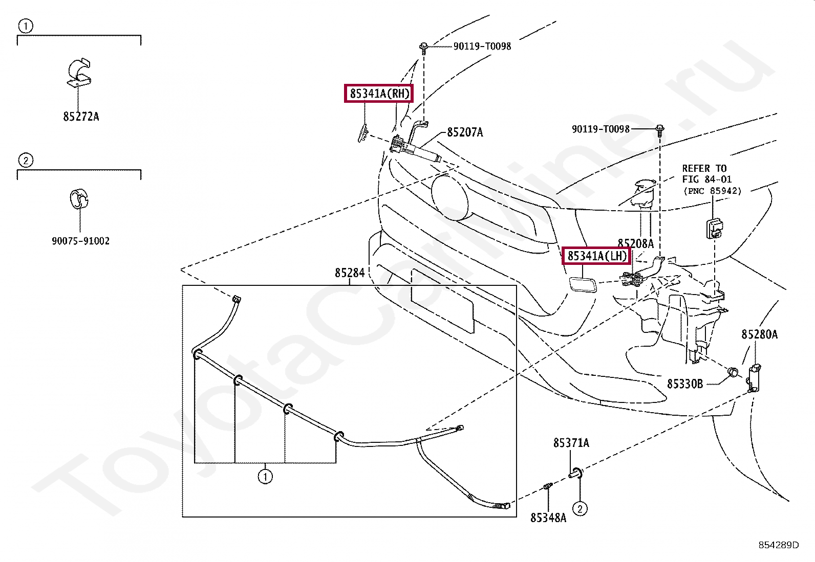 COVER,HEADLAMP CLEANER WASHER NOZZLE COVER,HEADLAMP CLEANER WASHER NOZZLE 850460K020