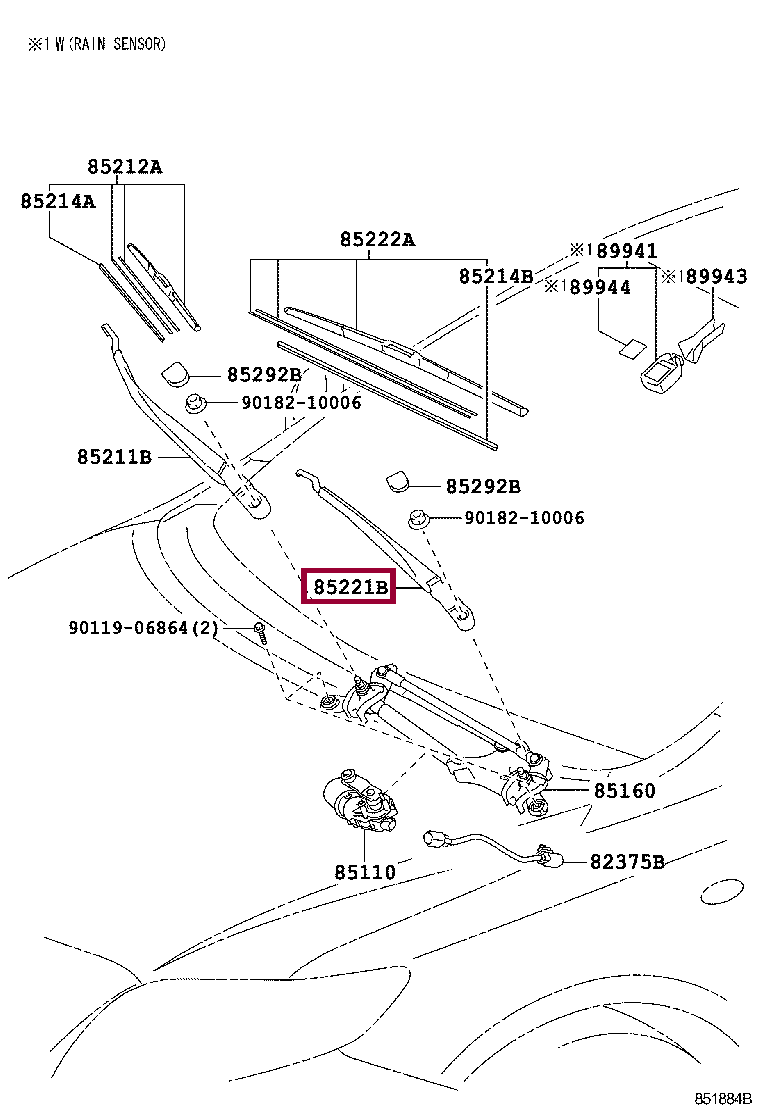 Поводок стекочистителя лев Поводок стекочистителя лев 8522112460