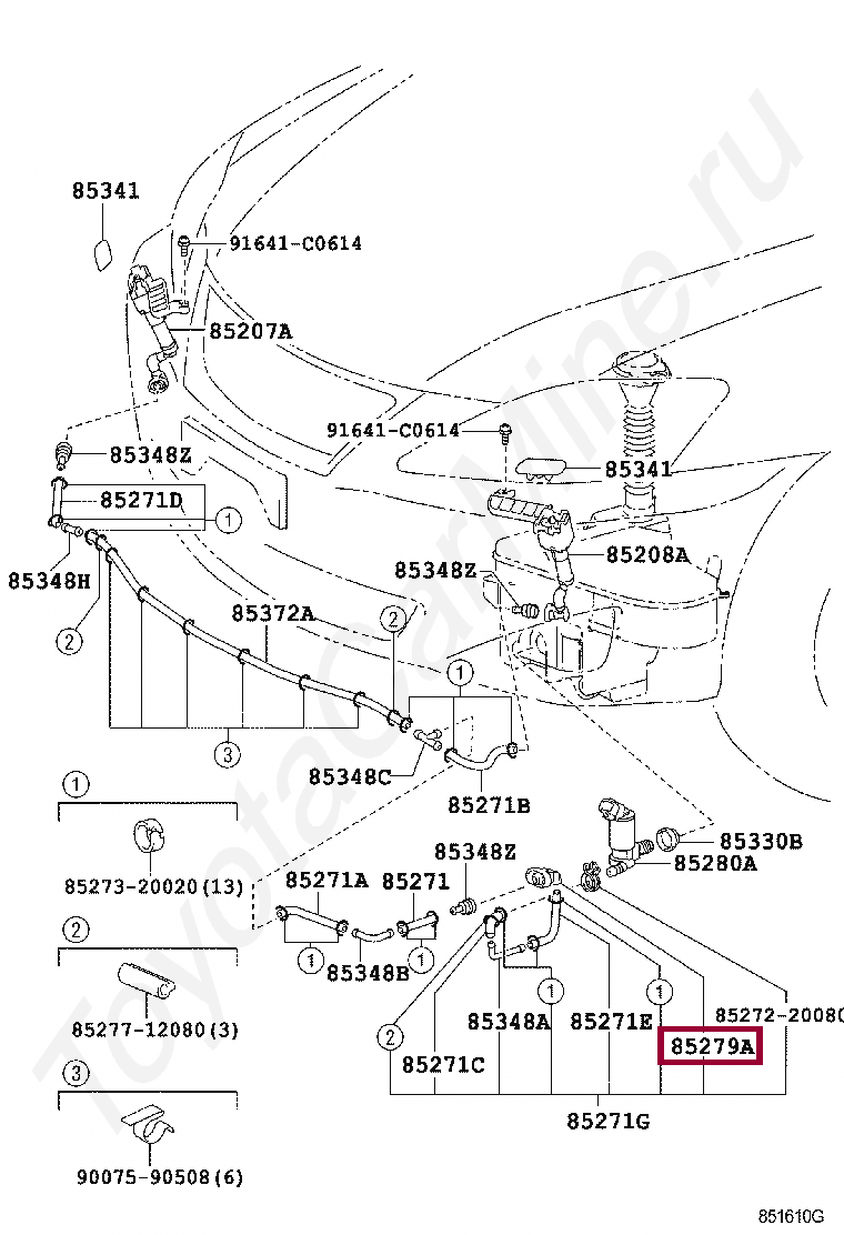 Переходник шлангов омывателя Переходник шлангов омывателя 8527948020