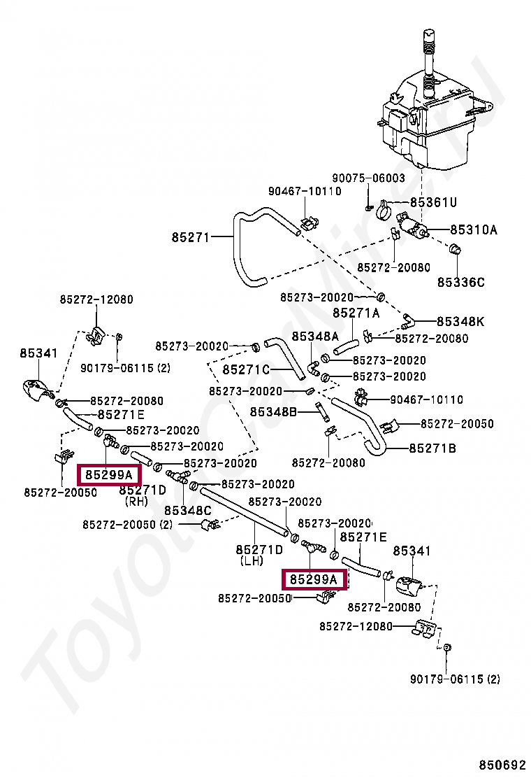 VALVE ASSY, CHECK VALVE ASSY, CHECK 8529933020