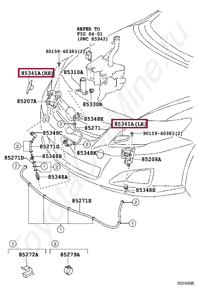 COVER,HEADLAMP CLEANER WASHER NOZZLE COVER,HEADLAMP CLEANER WASHER NOZZLE 8535312081B0