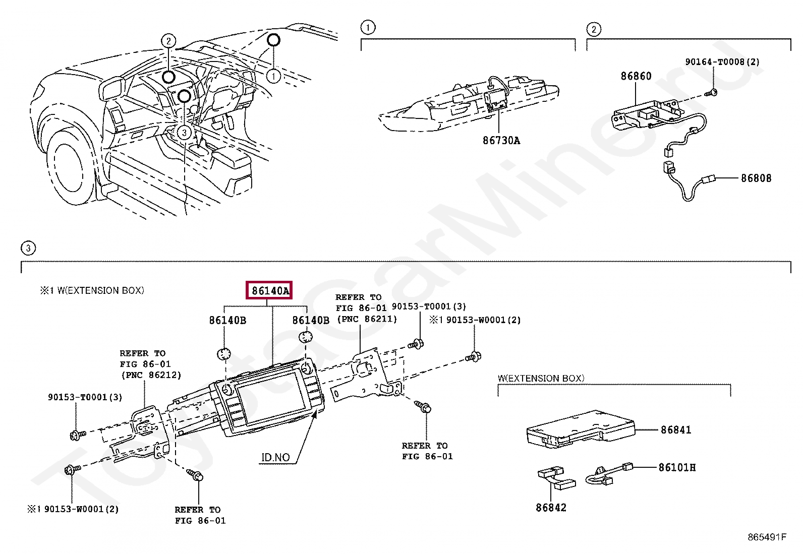 RECEIVER ASSY, RADIO & DISPLAY RECEIVER ASSY, RADIO & DISPLAY 861400K411
