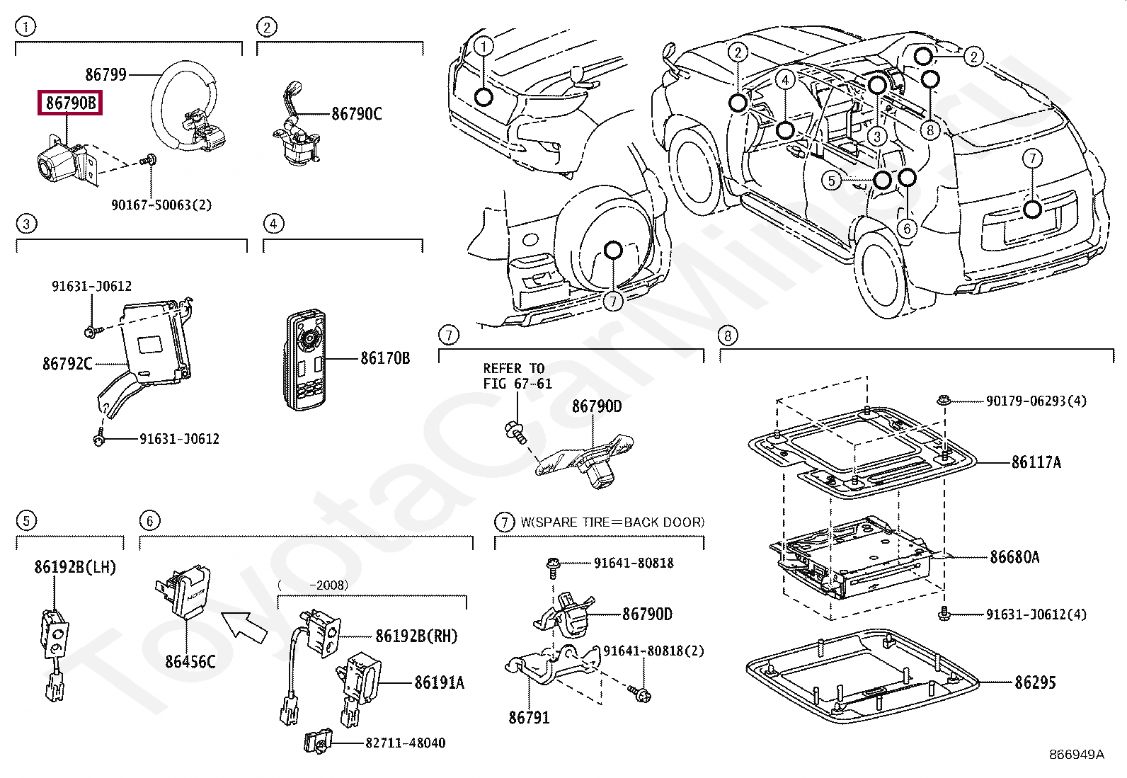 CAMERA ASSY, TELEVISION, FR CAMERA ASSY, TELEVISION, FR 867B060120