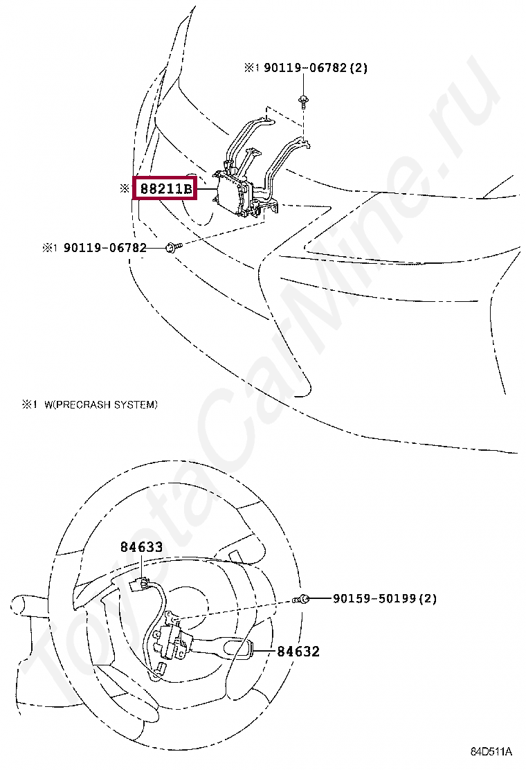 SENSOR ASSY, MILLIMETER WAVE RADAR SENSOR ASSY, MILLIMETER WAVE RADAR 8821033110
