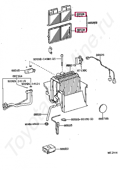 FILTER SUB-ASSY, CLEAN AIR FILTER SUB-ASSY, CLEAN AIR 8850820060