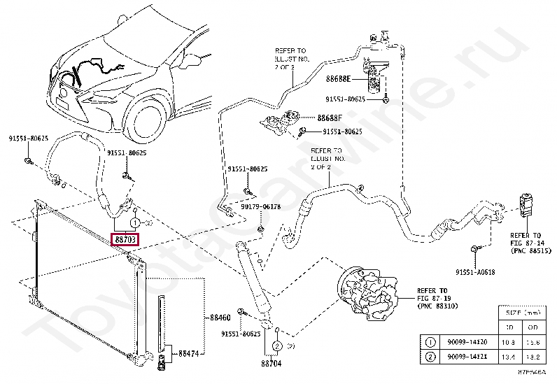 HOSE SUB-ASSY, DISCHARGE HOSE SUB-ASSY, DISCHARGE 8870378010