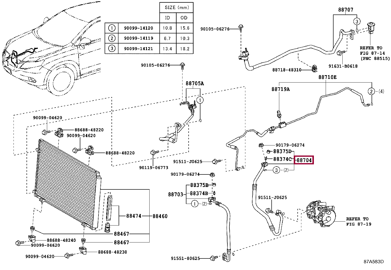 HOSE SUB-ASSY, SUCTION HOSE SUB-ASSY, SUCTION 8870448152
