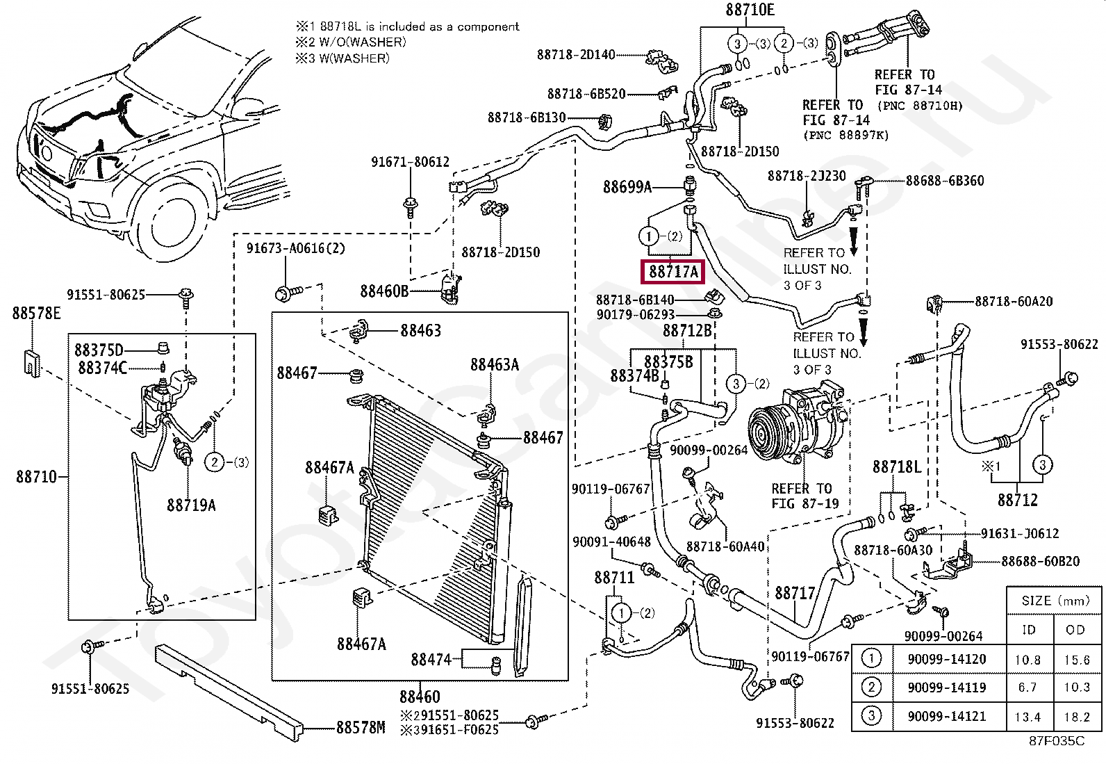 PIPE, COOLER REFRIGERANT SUCTION, A PIPE, COOLER REFRIGERANT SUCTION, A 8871760B30