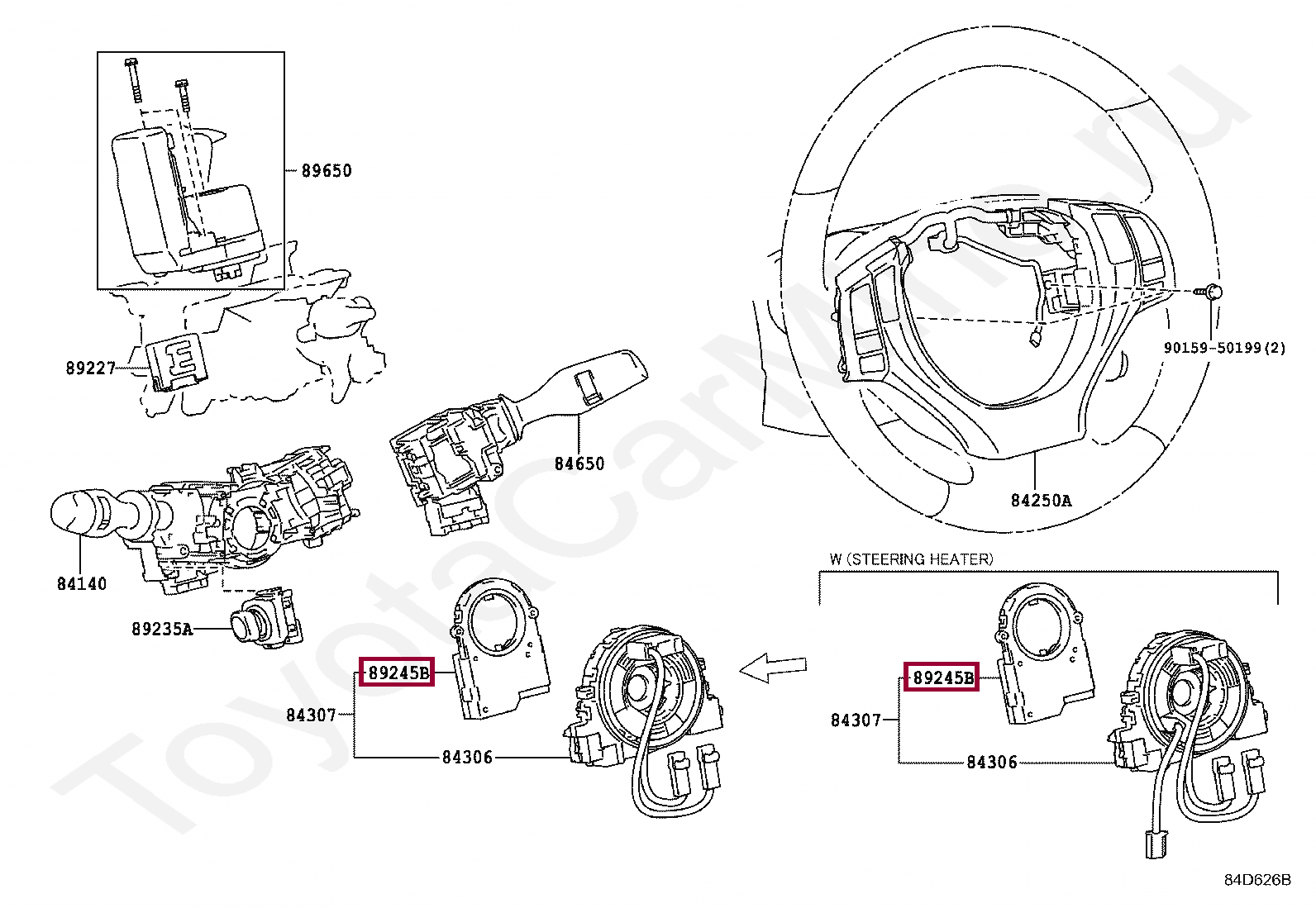 SENSOR, STEERING SENSOR, STEERING 8924B58010
