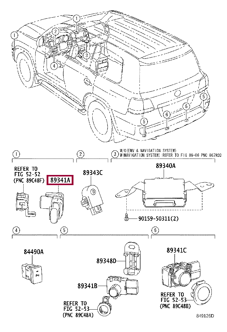 Датчик парковочный Датчик парковочный 8934133160B4