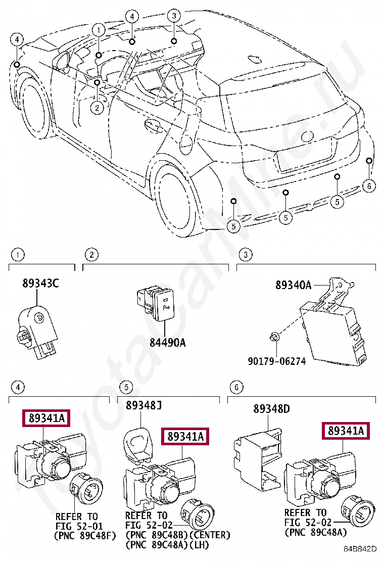 SENSOR, ULTRASONIC, NO.1 SENSOR, ULTRASONIC, NO.1 8934133200D2