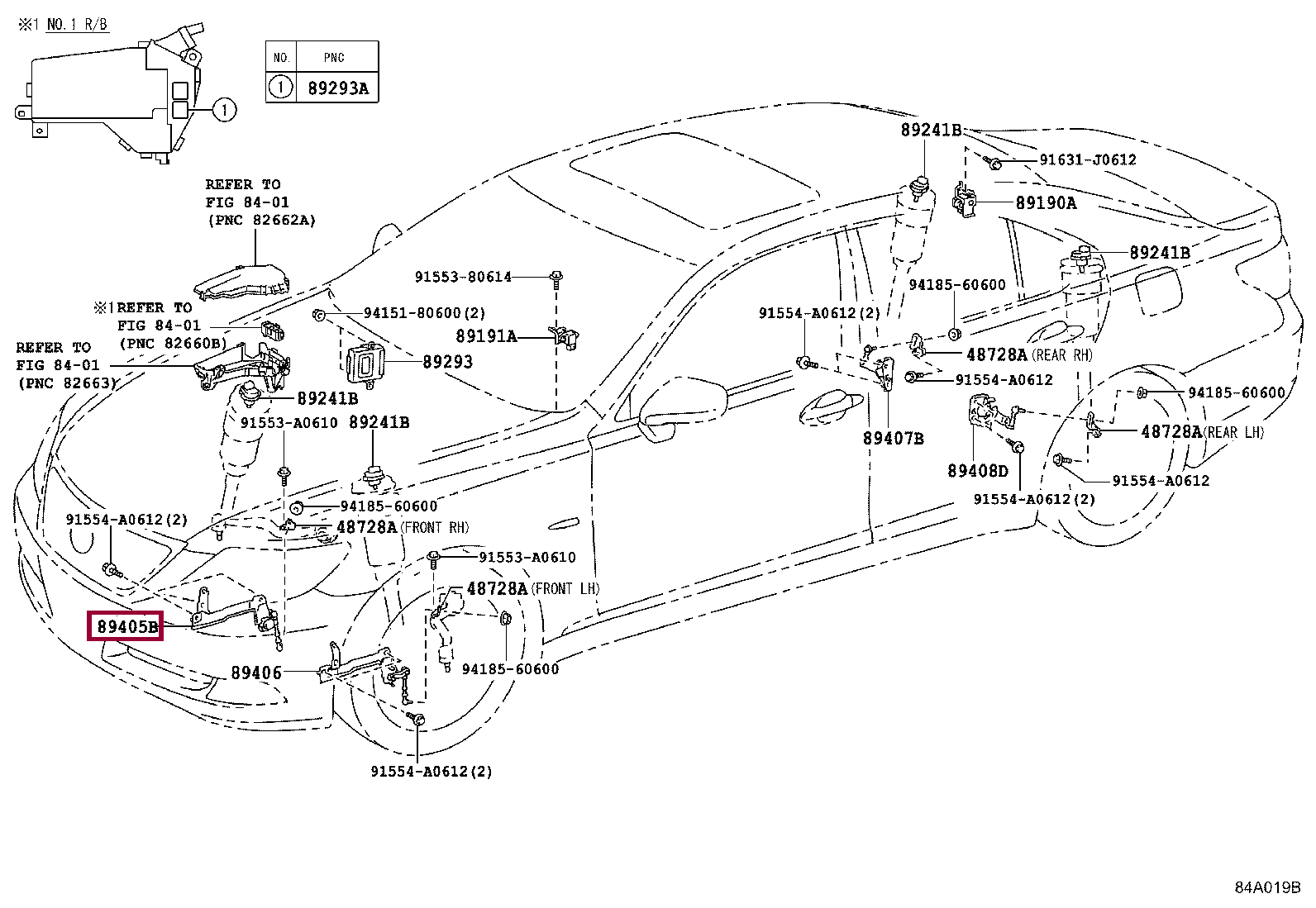 SENSOR SUB-ASSY, HEIGHT CONTROL, FRONT RH SENSOR SUB-ASSY, HEIGHT CONTROL, FRONT RH 8940550100