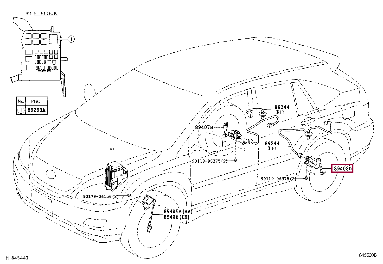Датчик положения кузова Датчик положения кузова 8940848020