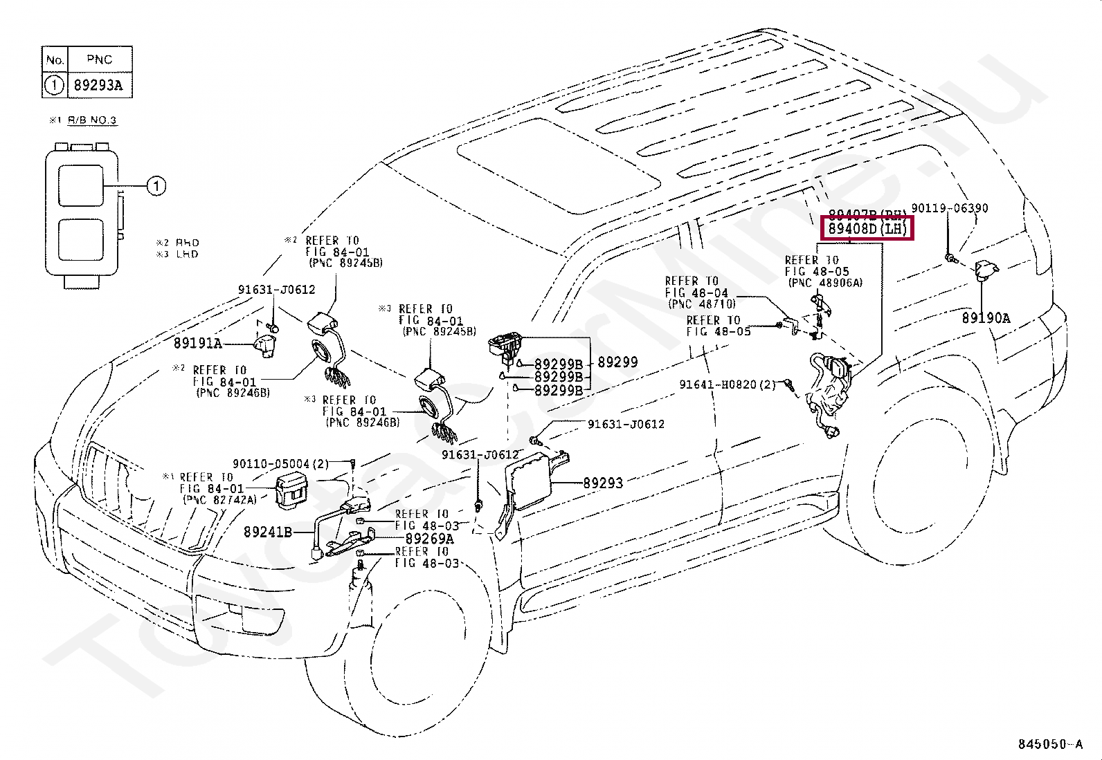 Датчик положения куз.задний левый Датчик положения куз.задний левый 8940860011