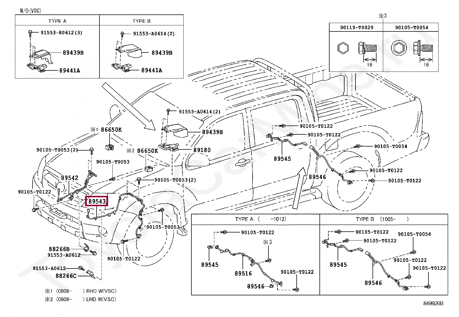 SENSOR, SPEED, FRONT LH SENSOR, SPEED, FRONT LH 8954371010
