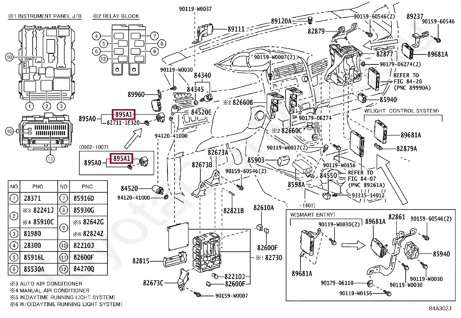 トヨタ ストップランプ コントロール リレー 895A1-68010 中古