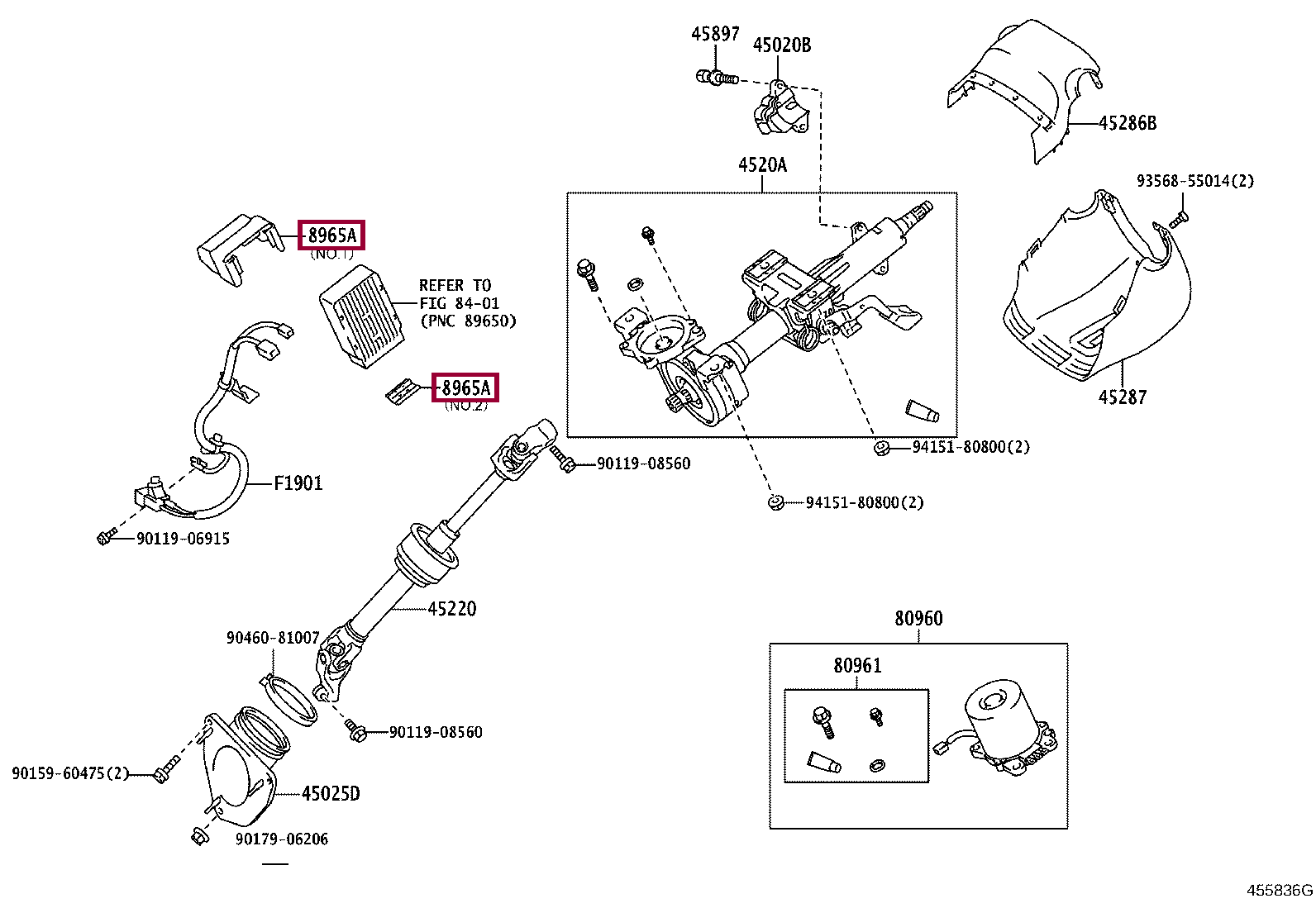 PROTECTOR, POWER STEERING COMPUTER PROTECTOR, POWER STEERING COMPUTER 8965A33040
