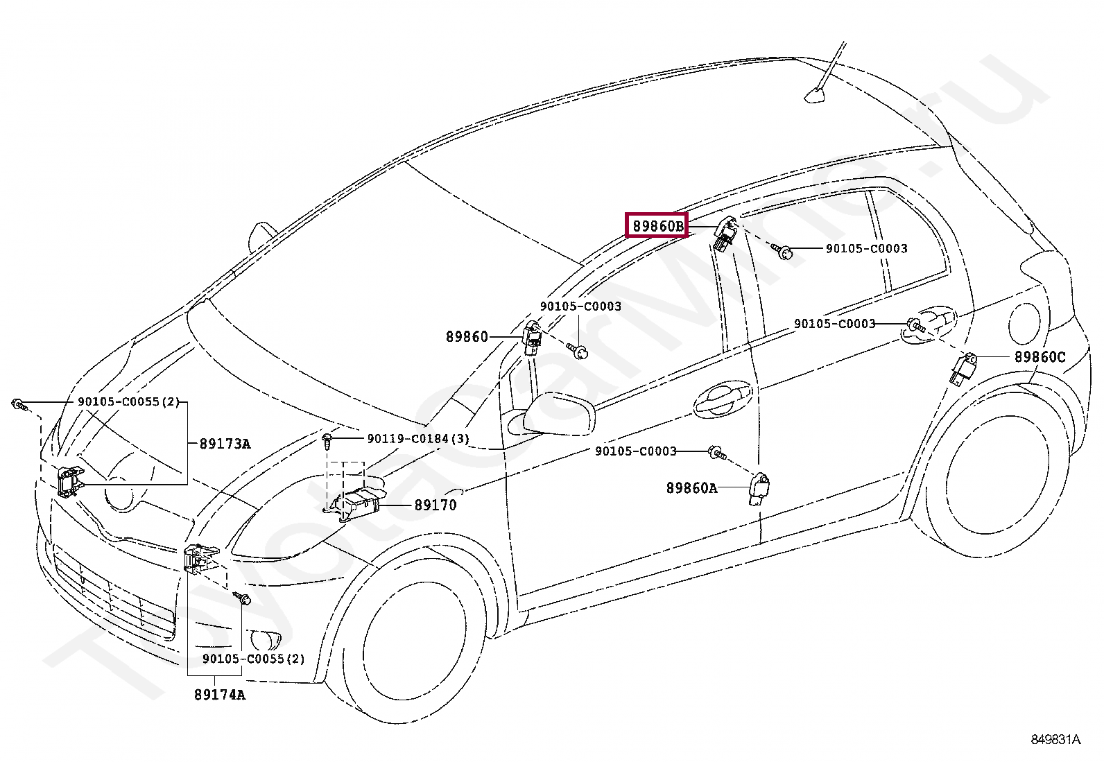 Схема тойота витц