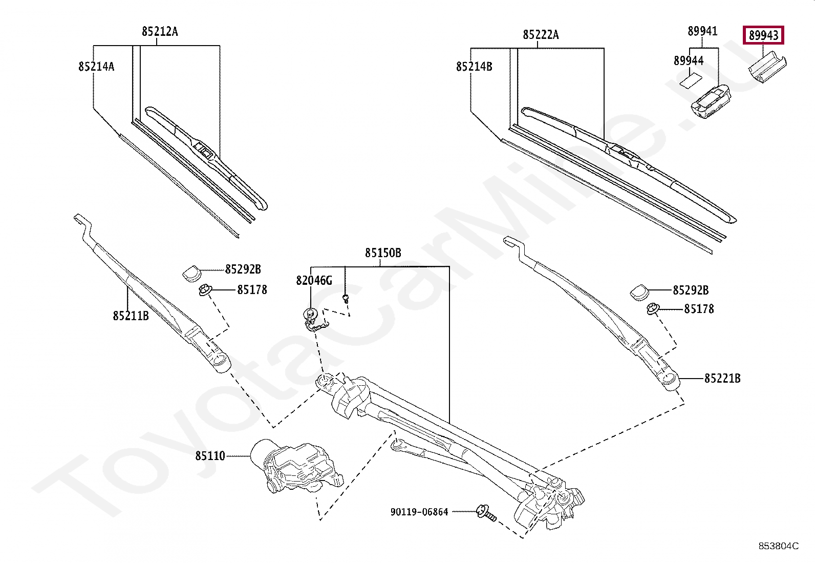 COVER, RAIN SENSOR COVER, RAIN SENSOR 8994333060