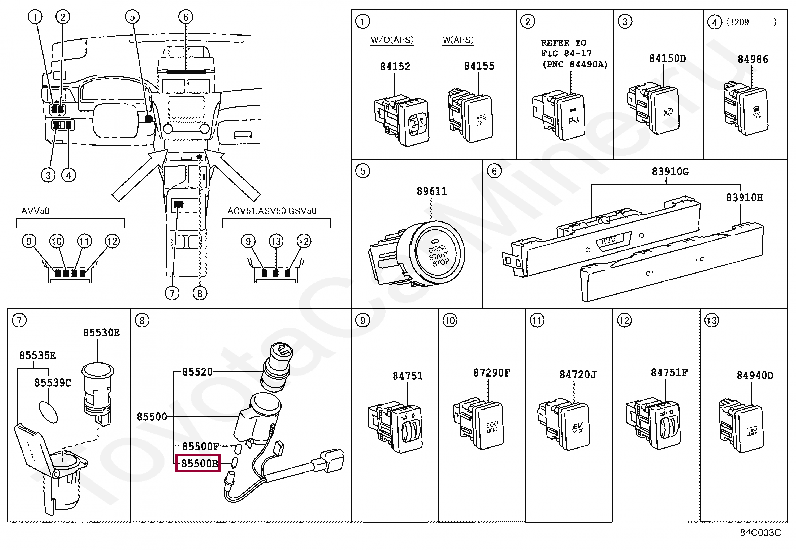 BULB, CIGARETTE LIGHTER BULB, CIGARETTE LIGHTER 9001001167
