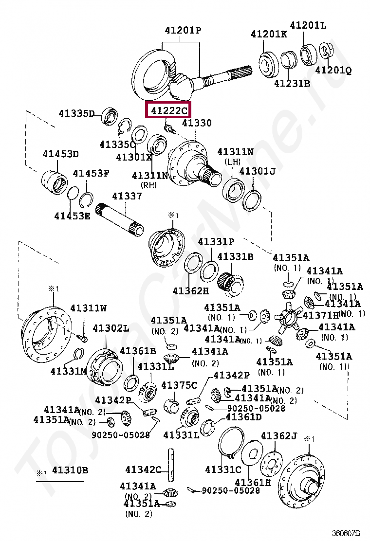 BOLT (FOR TRANSFER RING GEAR) BOLT (FOR TRANSFER RING GEAR) 9010511043