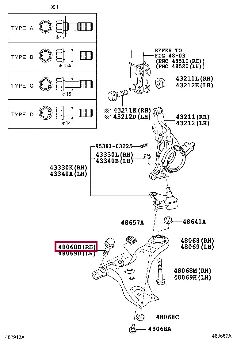 Болт Болт 9010516082