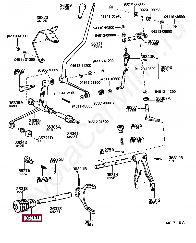 SEAL, OIL (FOR TRANSFER FRONT DRIVE SHIFT SHAFT) SEAL, OIL (FOR TRANSFER FRONT DRIVE SHIFT SHAFT) 9031122005