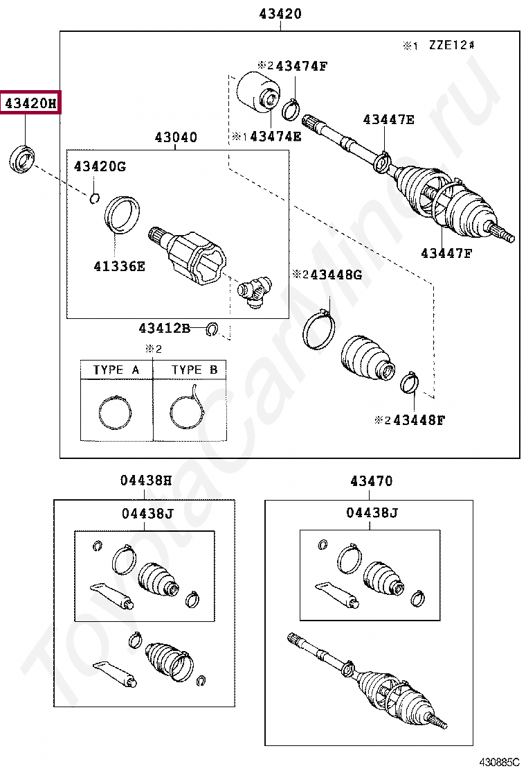 OIL SEAL, FRONT DRIVE SHAFT, LH OIL SEAL, FRONT DRIVE SHAFT, LH 9031135054
