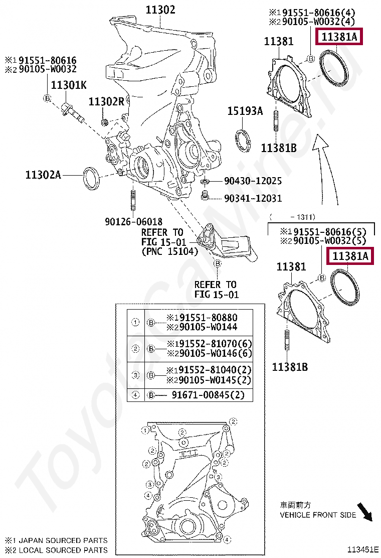 SEAL, ENGINE REAR OIL SEAL, ENGINE REAR OIL 90311W0018