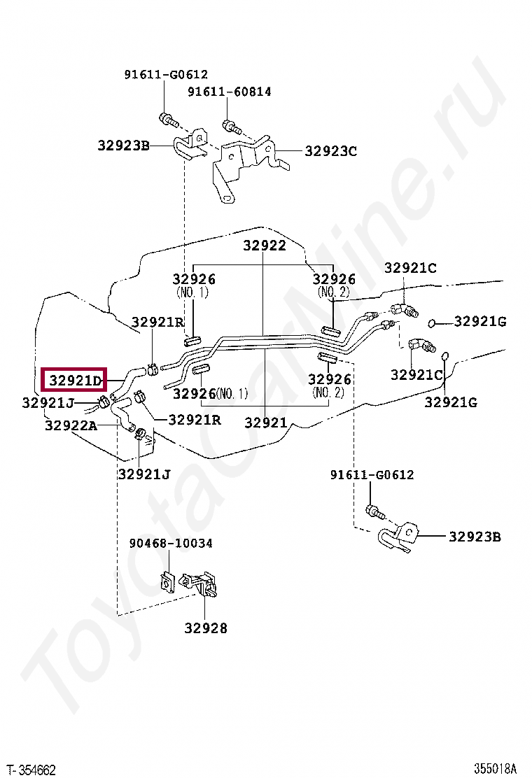 HOSE(FOR OIL COOLER INLET) HOSE(FOR OIL COOLER INLET) 9044517095
