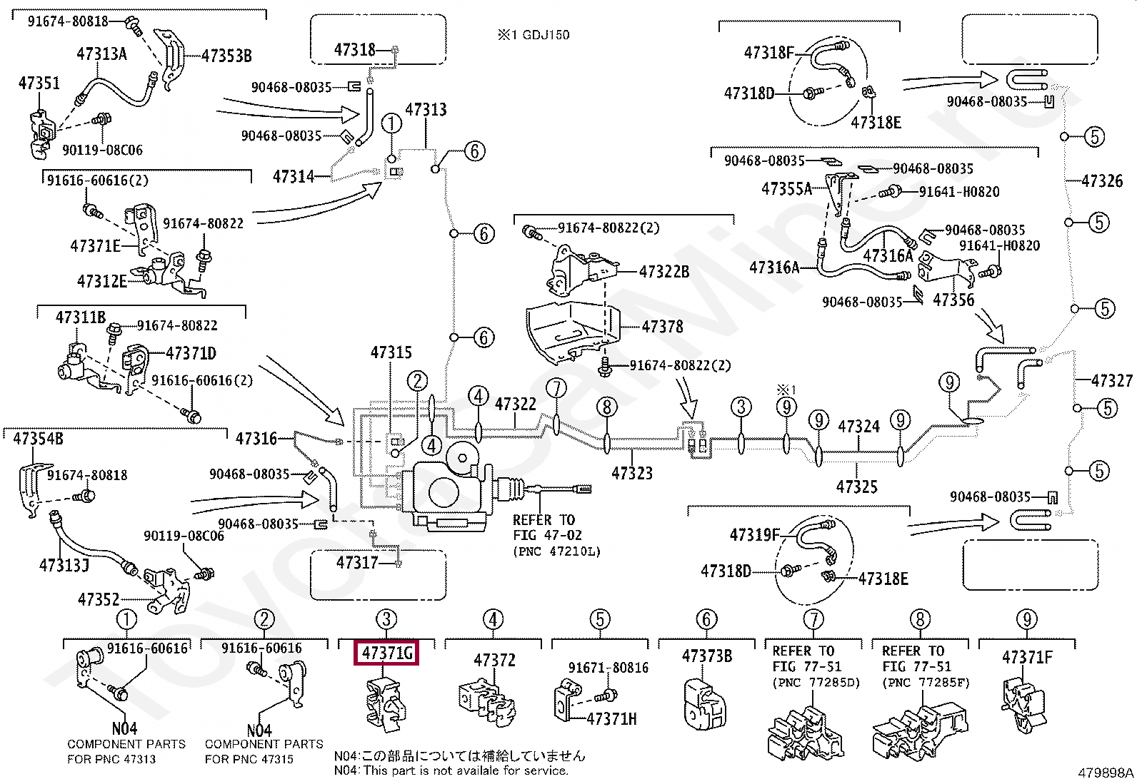 CLAMP, BRAKE TUBE, NO.11 CLAMP, BRAKE TUBE, NO.11 9046907022
