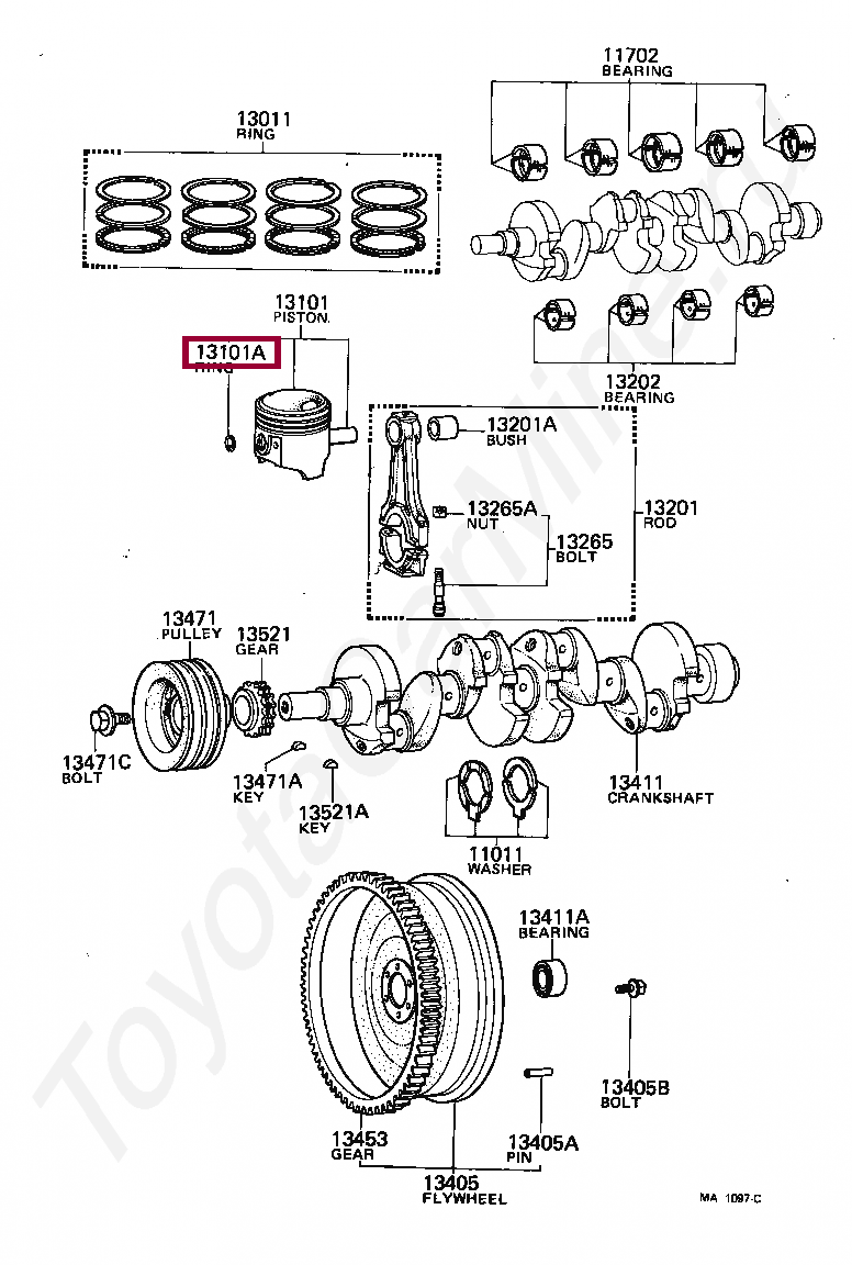 RING, HOLE SNAP(FOR PISTON PIN) RING, HOLE SNAP(FOR PISTON PIN) 9052022025