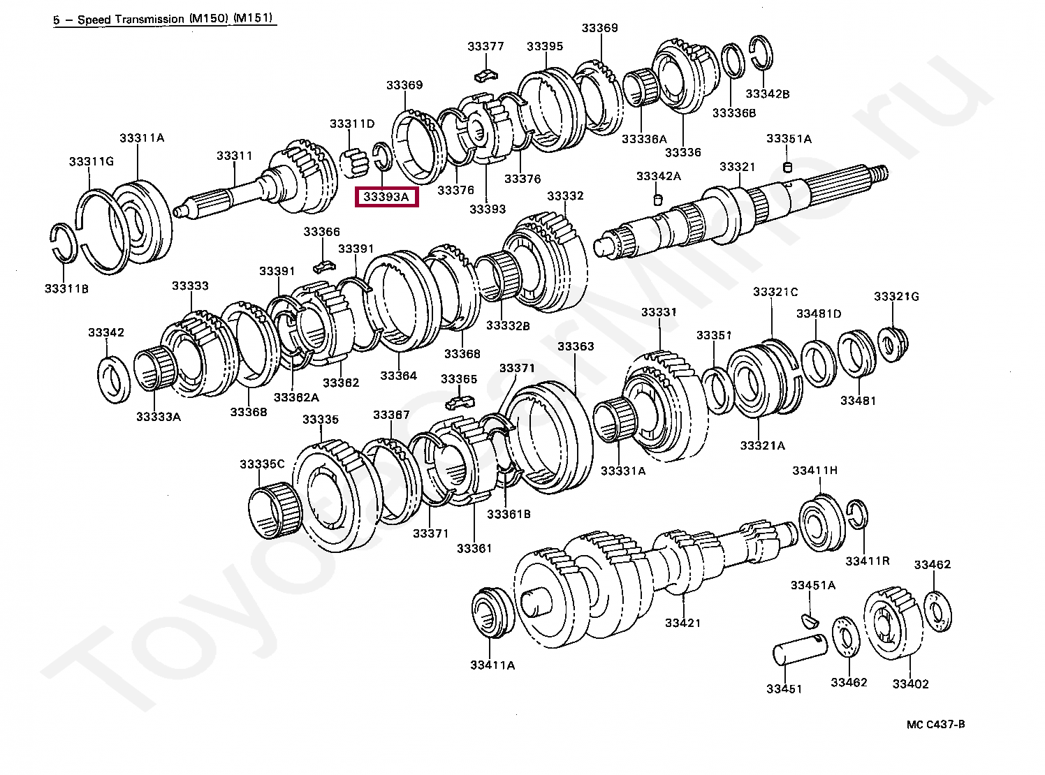 RING, SHAFT SNAP (FOR TRANSMISSION CLUTCH HUB NO.3) RING, SHAFT SNAP (FOR TRANSMISSION CLUTCH HUB NO.3) 9052028058