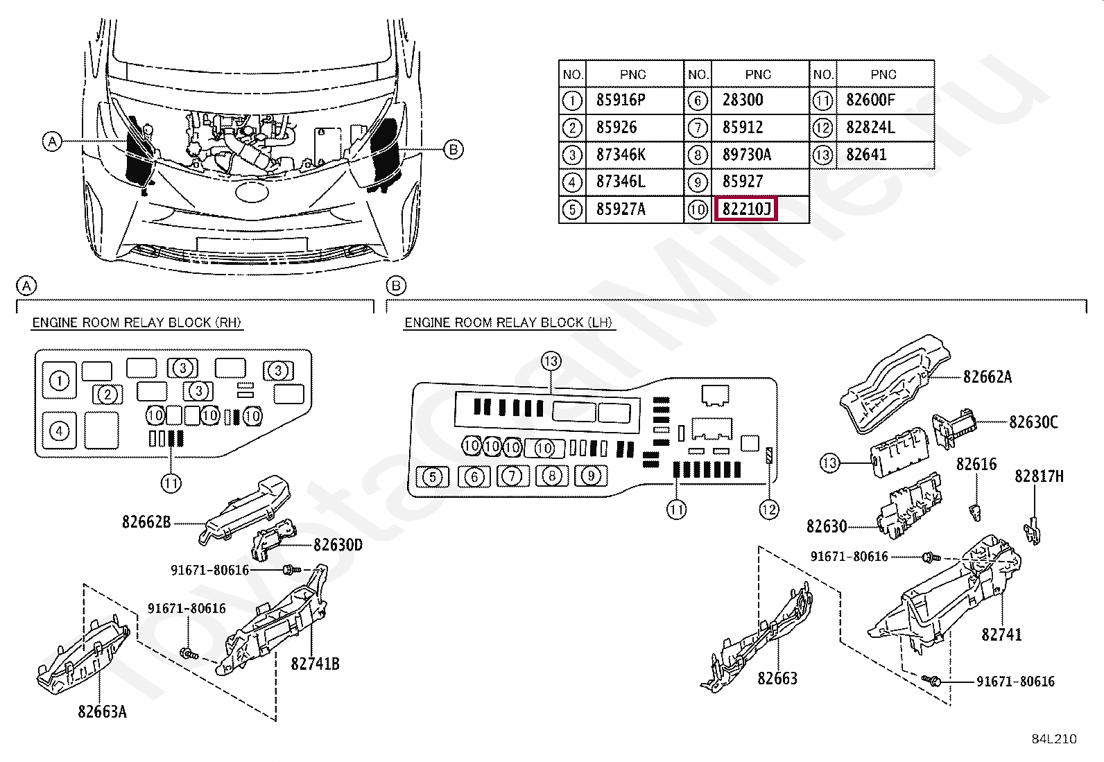 Запчасти Тойота FUSIBLE LINK (9098208306)