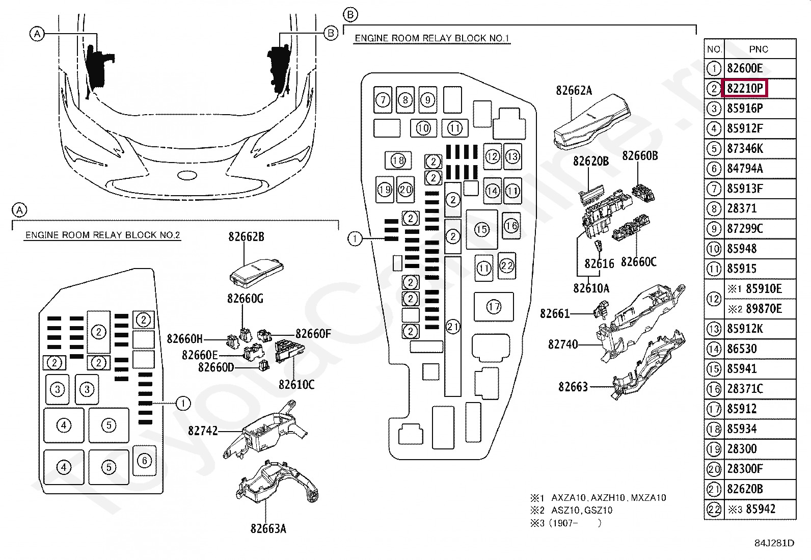 Запчасти Тойота: BLOCK ASSY, INSTRUMENT PANEL JUNCTION (8273048F91)