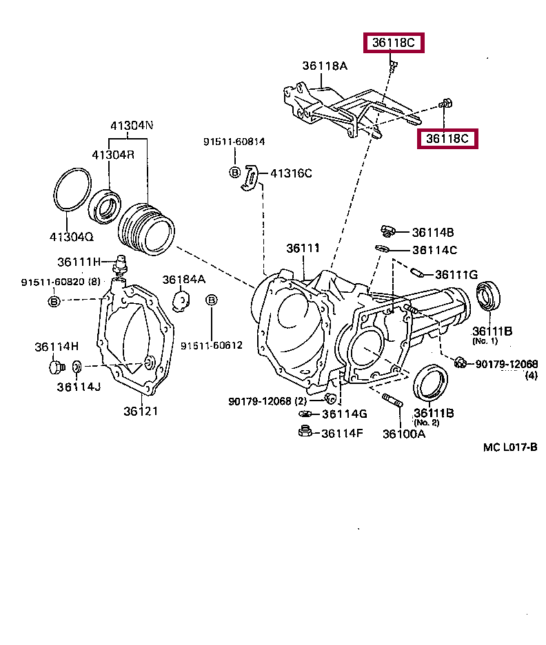 BOLT (FOR TRANSFER STIFFENER PLATE) BOLT (FOR TRANSFER STIFFENER PLATE) 91511B0845