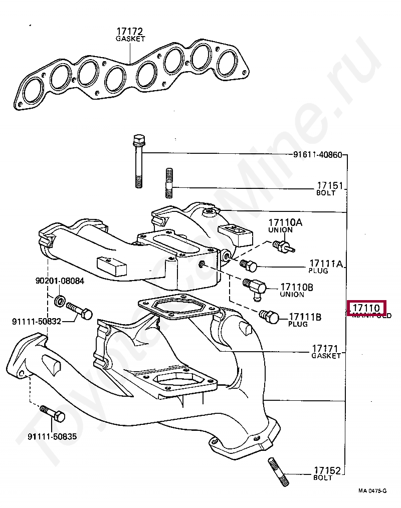 MANIFOLD ASSY MANIFOLD ASSY 9165140816