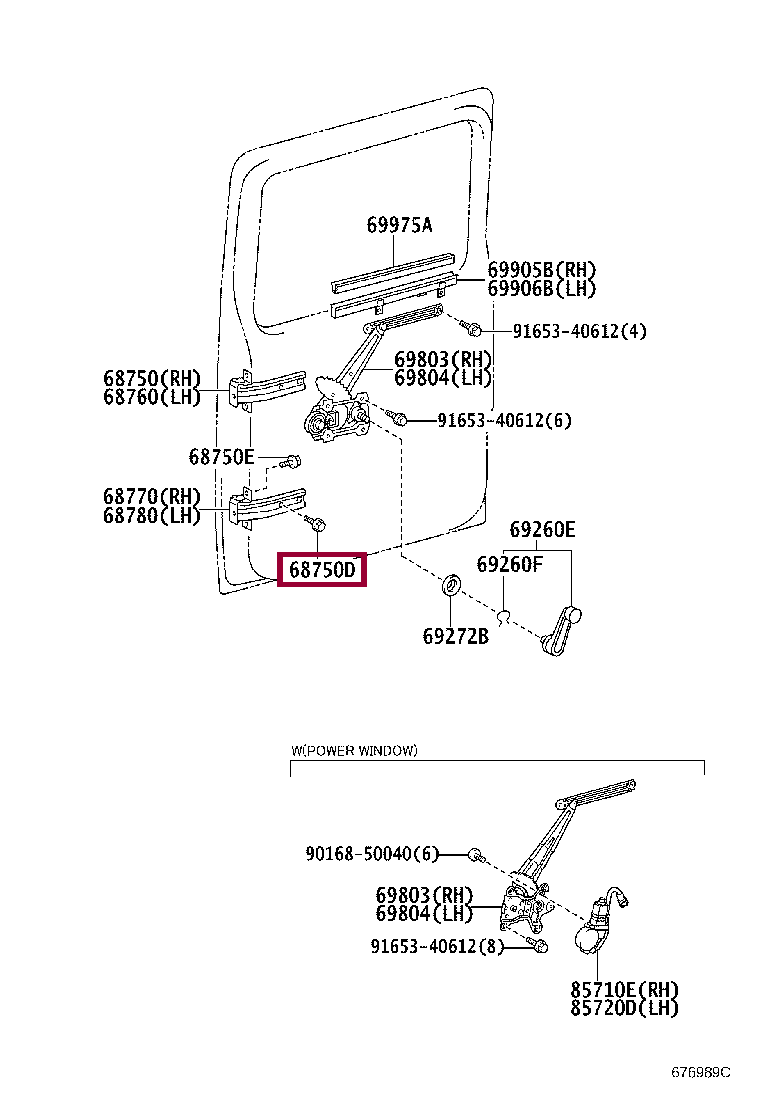 BOLT NO.1(FOR REAR DOOR HINGE) BOLT NO.1(FOR REAR DOOR HINGE) 9165160818