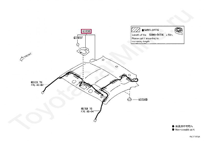 HEADLINING ASSY, ROOF HEADLINING ASSY, ROOF SU00303317