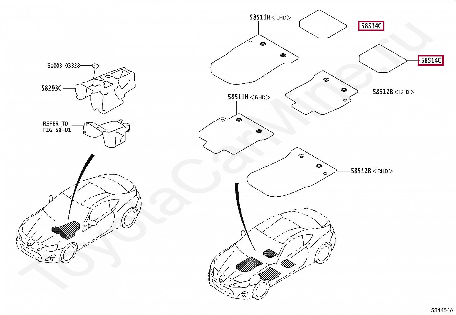 MAT, FROOR, REAR MAT, FROOR, REAR SU00304279